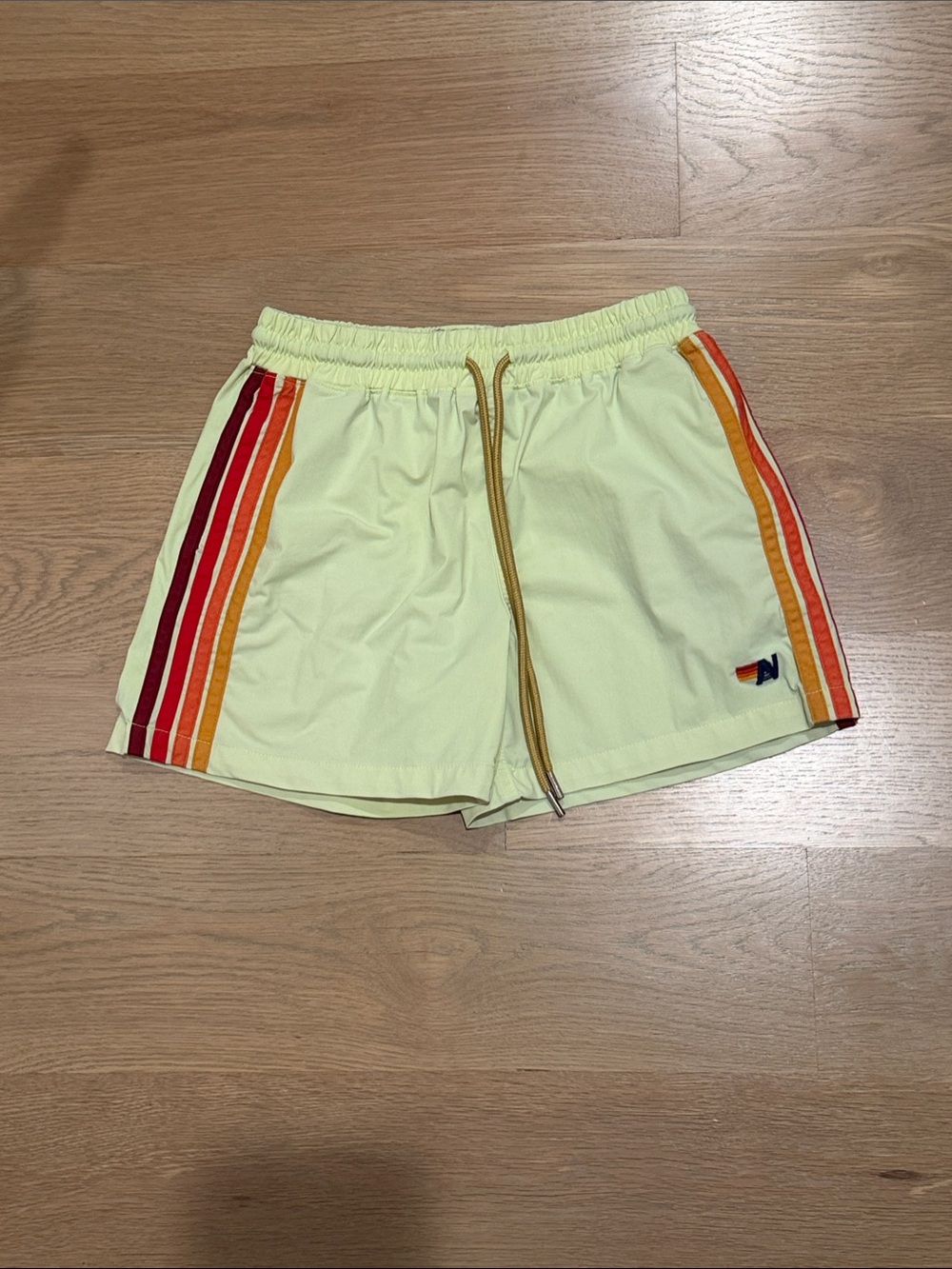 Children’s Aviator Nation Neon Green Athletic Shorts